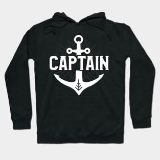 Cute Captain Anchor I Am The Captain of This Boat Hoodie